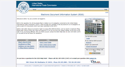 Desktop Screenshot of edis.usitc.gov